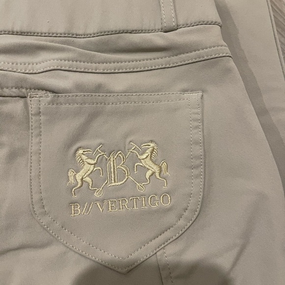 B Vertigo Women's Kimberley Show Knee Patch Breeches - Plaza Taupe Light Brown - Picture 6 of 12